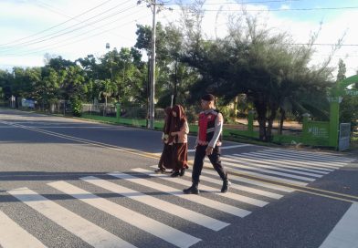 Sat Samapta Polres Aceh Jaya Laksanakan Strong Point untuk Wujudkan Kamseltibcarlantas