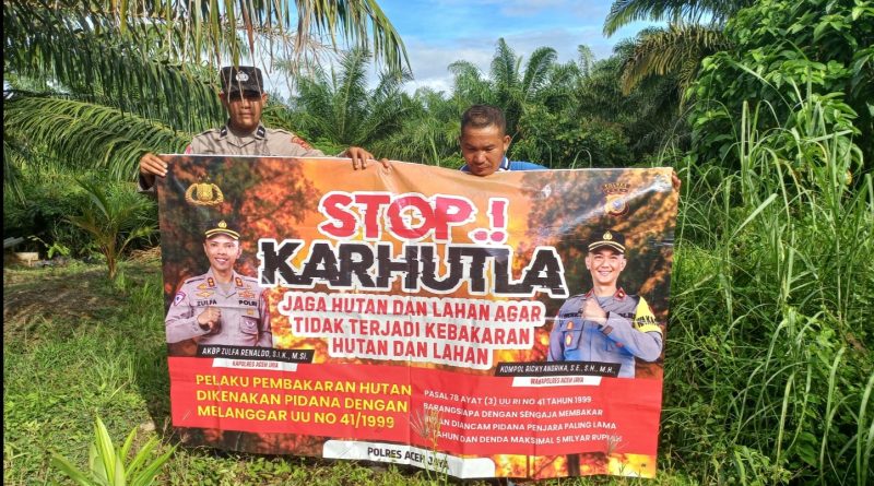 Polsek Sampoiniet Laksanakan Patroli dan Sosialisasi Karhutla di Wilayah Hukum Polsek Sampoiniet