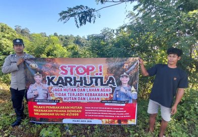 Polsek Krueng Sabee Tingkatkan Patroli dan Sosialisasi Pencegahan Karhutla, Pastikan Wilayah Tetap Bebas Hotspot
