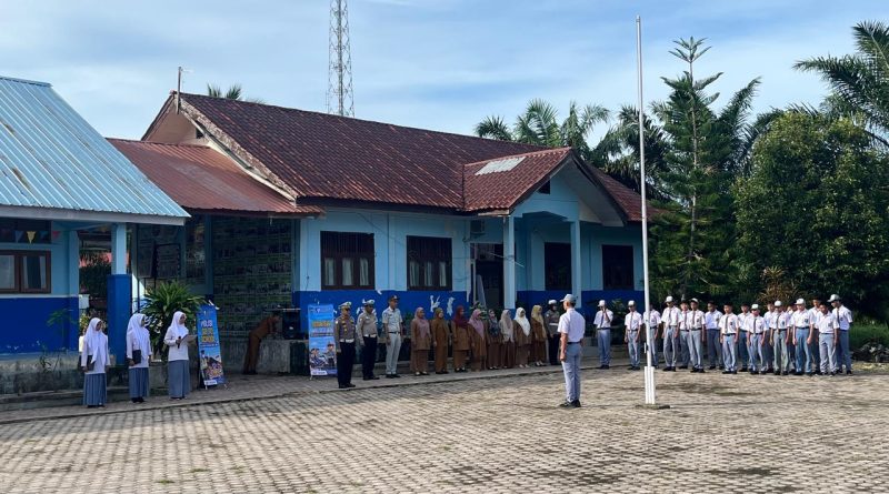 Polantas Karib Hadir di Sekolah, Satlantas Aceh Jaya Edukasi Pelajar tentang Keselamatan Berlalu Lintas